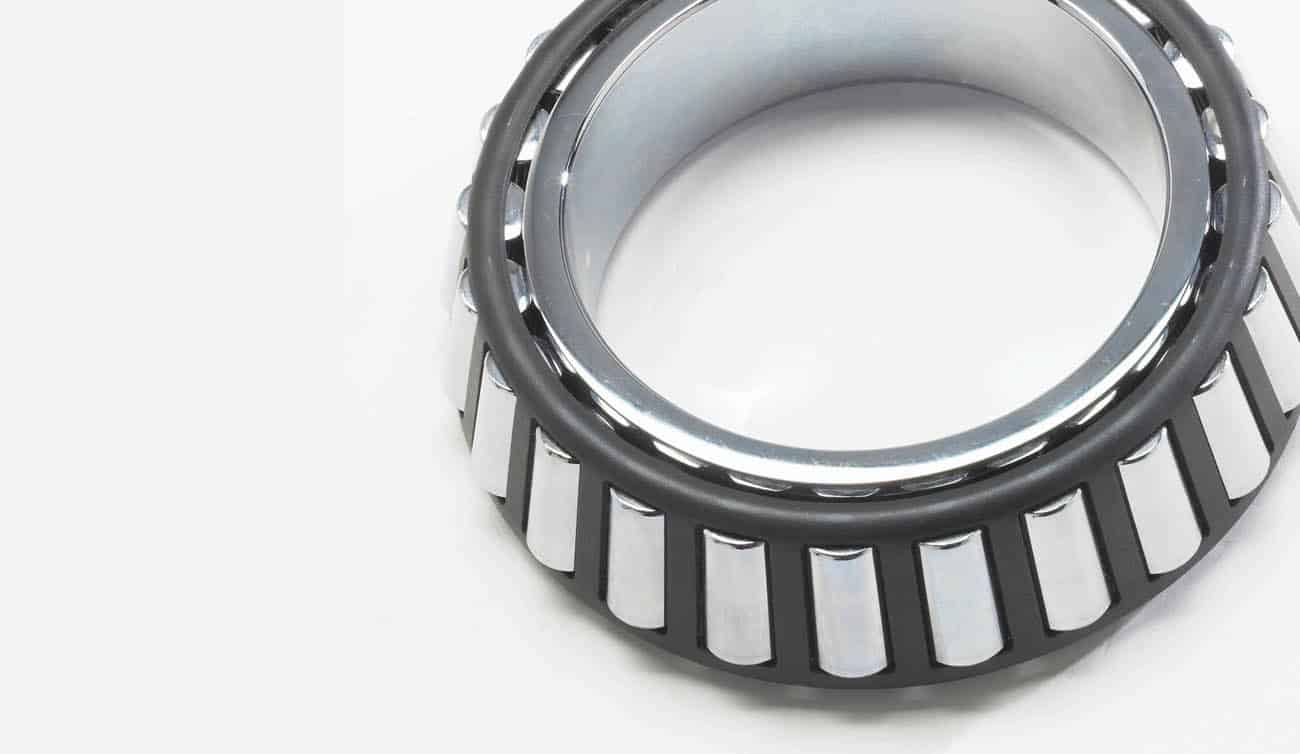 Mechanic installing precision wheel bearing